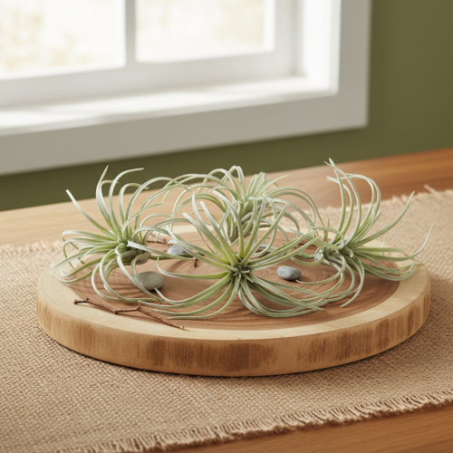 Prodotto Tillandsia succulenta piante verdi artificiali 13cm