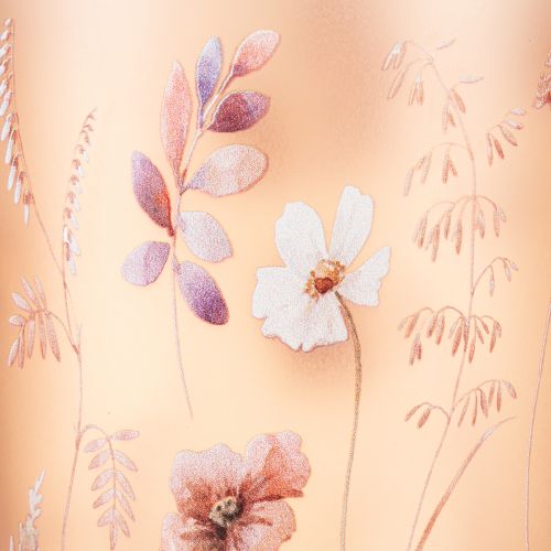 Prodotto Portacandele in vetro con motivo floreale per momenti di intimità in casa, 18 cm