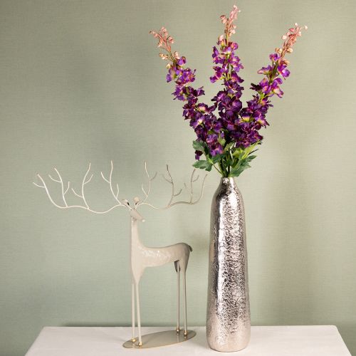 Prodotto Delphinium decorativo, fiore artificiale per eleganti accenti floreali, 79 cm, 3 pezzi