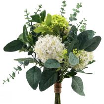 Fiori artificiali, bouquet di rose, decorazioni per la  tavola, fiori di seta, rose artificiali giallo-arancio-11948