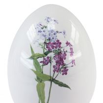Prodotto Decoro uova di Pasqua in ceramica con decoro floreale 12cm 3pz