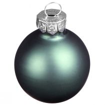 Prodotto Palline per albero di Natale in vetro verde madreperla grigio Ø5cm 24 pz