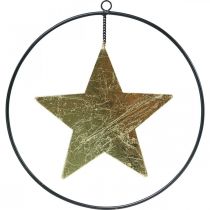 Prodotto Ciondolo stella decorazione natalizia oro nero 12,5 cm 3 pezzi