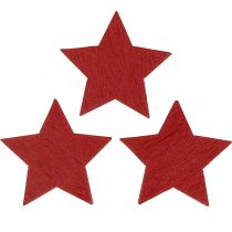 Prodotto Stelle in legno codette rosse Stelle di Natale 3cm 72pz