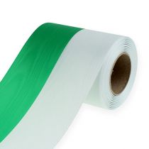 Prodotto Nastri ghirlanda moiré verde-bianco 125mm 25m