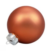 Prodotto Mini palline di Natale in vetro palline di vetro rosso-marrone Ø4cm 24pz