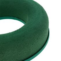 Prodotto Ghirlanda floreale ad anello in schiuma verde H2.5cm Ø17cm 6pz