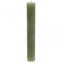 Candele in tinta unita Candele a colonna verde oliva  70×100mm 4pz-10619-210