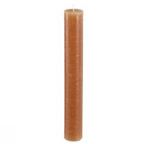 Prodotto Candele a bastoncino, candele in tinta unita, caramello, 34x240mm, 4 pezzi