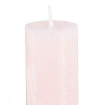 Prodotto Candele coniche rosa chiaro candele tinta unita rosa 34x240mm 4 pz