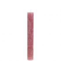 Prodotto Candele coniche tinta unita rosa antico 34 mm x 240 mm 4 pezzi