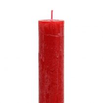 Prodotto Candele coniche tinte di rosso 34 mm x 240 mm 4 pezzi