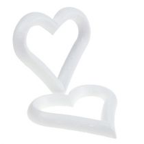 Prodotto Cuore in polistirolo aperto 18cm 2pz