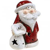 Prodotto Porta tealight decorativo Babbo Natale Natale H15cm