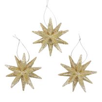 Prodotto Stelle di Natale Decorazioni natalizie glitter oro Ø7cm 6pz