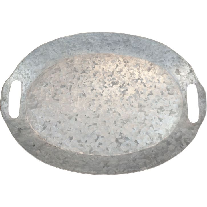 Vassoio decorativo in metallo, decorazione da tavola, piatto  per decorare argento/oro Ø18,5cm H2cm-01237
