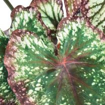 Prodotto Begonia Piante Artificiali Foglia Begonie Verde Viola 62cm