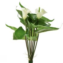 Prodotto Calla Lily Kalla Fiori artificiali Fiori esotici bianchi 34 cm