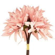 Prodotto Fiori decorativi dalia fiore rosa artificiale Ø15cm L28cm 3 pz