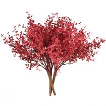 Cespuglio di eucalipto rosso pianta artificiale eucalipto 28 cm 3 pezzi