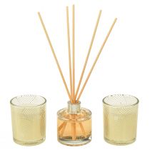 Prodotto Set regalo candele profumate per ambienti in vetro profumato alla vaniglia