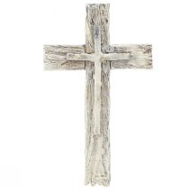 Prodotto Decorazione tombale croce rustica grigia bianca poliresina 12×7cm 6pz