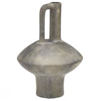 Prodotto Vaso brocca in ceramica aspetto antico ceramica grigio ruggine H27cm