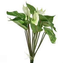 Prodotto Fiori artificiali, fiore di fenicottero, anthurium artificiale bianco 36 cm