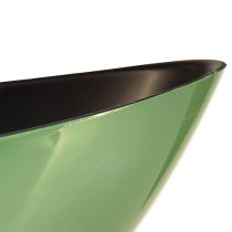 Prodotto Moderna ciotola a mezzaluna verde in plastica 39 cm - versatile per la decorazione - 2 pezzi