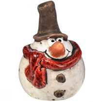 Prodotto Pupazzo di neve in ceramica, bianco, 6,9 cm – decorazione natalizia invernale – 6 pz