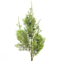 Ginepro con bacche rami artificiali verde blu L42cm 4pz