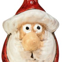 Prodotto Figura di Babbo Natale in ceramica, rossa, 7 cm – Decorazione festiva natalizia – 6 pz
