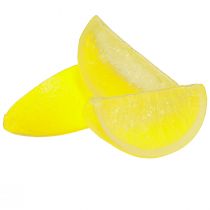 Fette di limone artificiale decorazione limone 7×3,5×3 cm 48pz