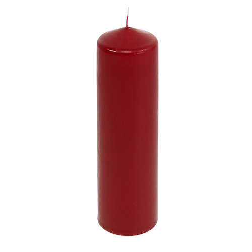 Candele in tinta unita Candele a colonna verde oliva 70×80mm  4pz-10616-210