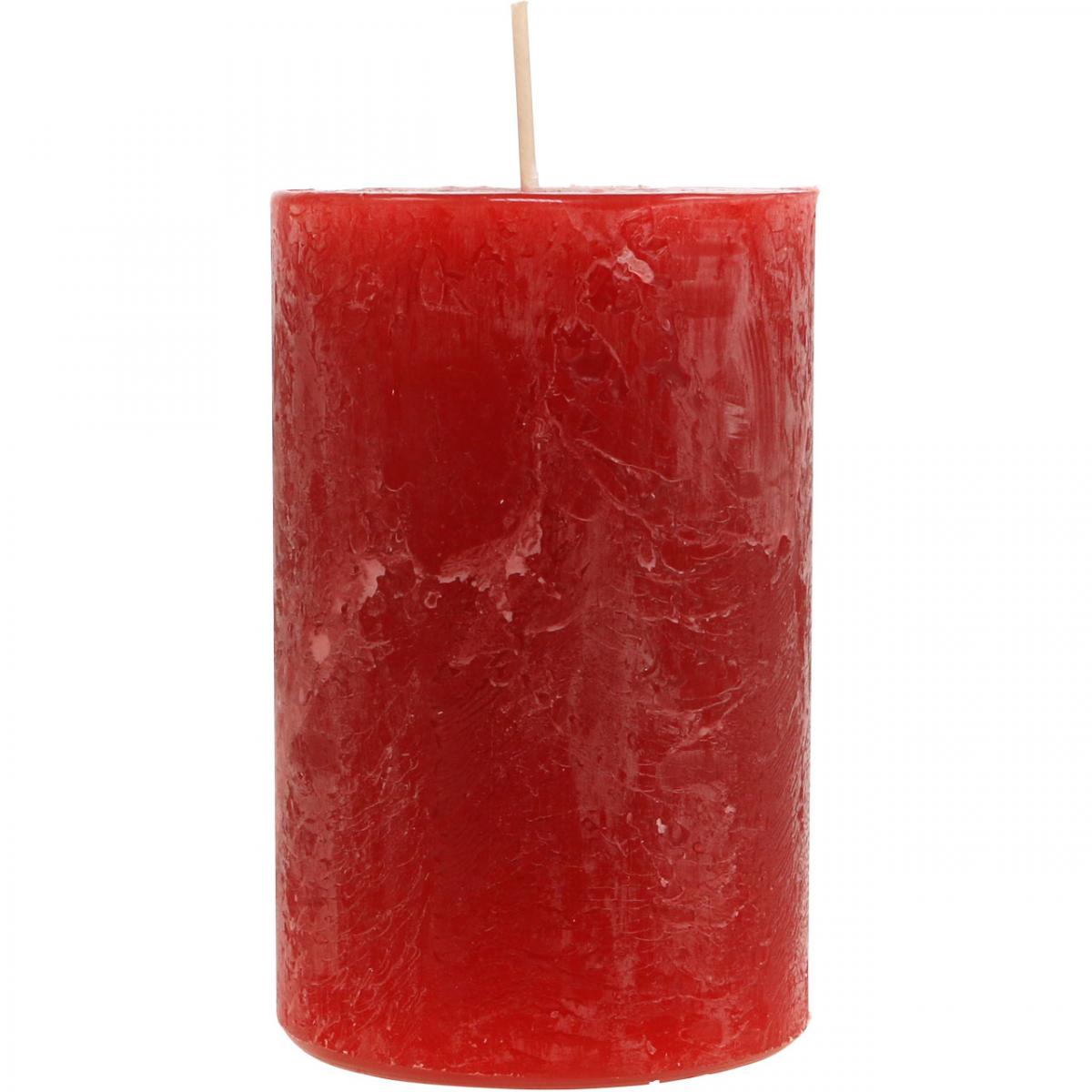 Candele a colonna rosse Candele dell'Avvento candele rosse  200/50mm 24 pezzi-618198-001