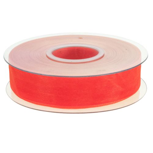 Prodotto Nastro in organza nastro regalo nastro arancione cimosa 25mm 50m