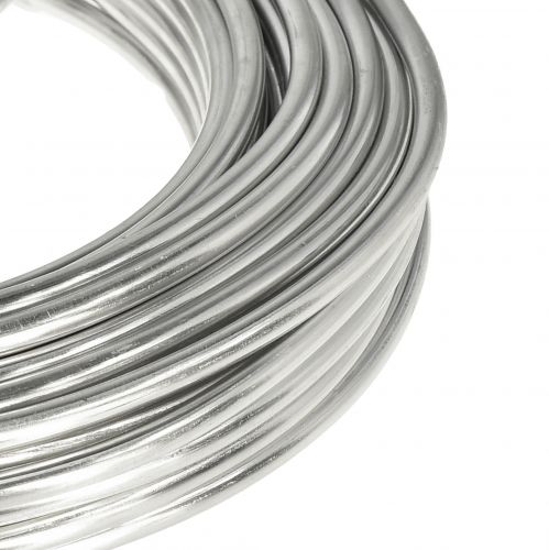 Prodotto Filo di alluminio filo artigianale argento lucido filo decorativo Ø5mm 1kg