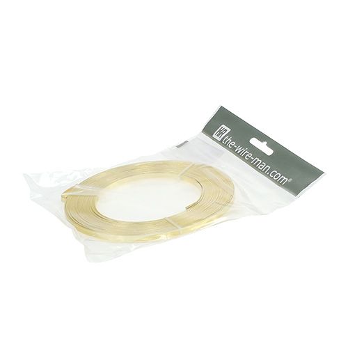 Prodotto Filo piatto alluminio oro 5mm 10m