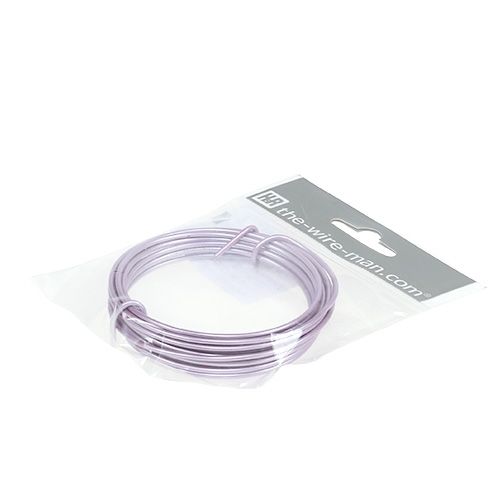 Floristik24 Filo di alluminio 2mm viola chiaro 3m