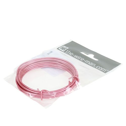 Prodotto Filo di alluminio 2mm rosa 3m