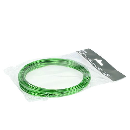 Prodotto Filo di alluminio 2mm 100g verde mela