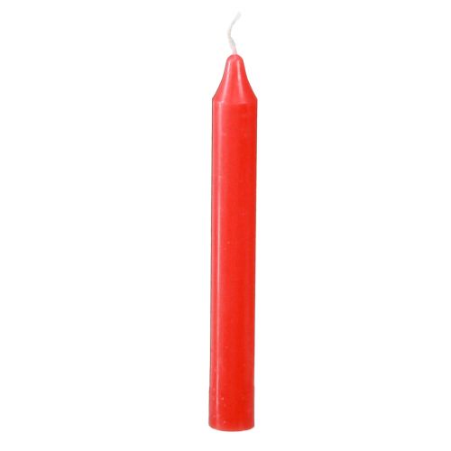 Candele per albero candele a bastoncino Ø13mm candele rosse 10,5 cm 44 pezzi