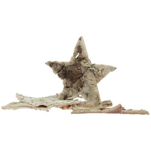 Prodotto Decorazione sparsa Decorazione stelle di Natale Stelle di betulla 4 cm 100 pz