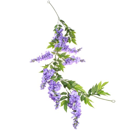 Floristik24 Ghirlanda di fiori ghirlanda artificiale lavanda viola verde 155 cm