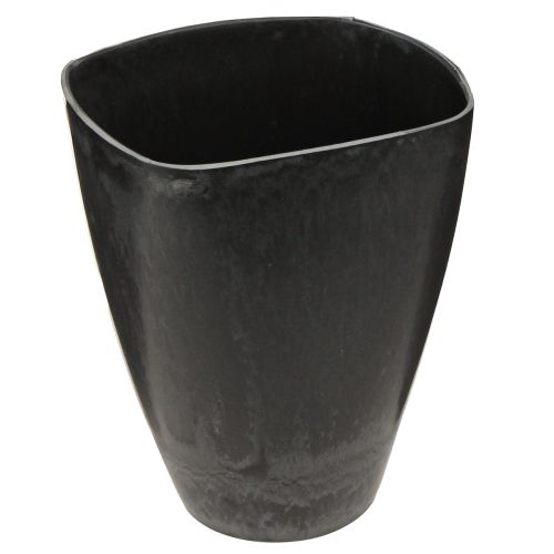 Vaso per orchidee vaso da fiori in plastica antracite 13,5x13x16,5 cm 4 pezzi