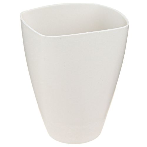 Vaso da fiori in plastica per orchidee in plastica bianca H16,5 cm 4 pezzi