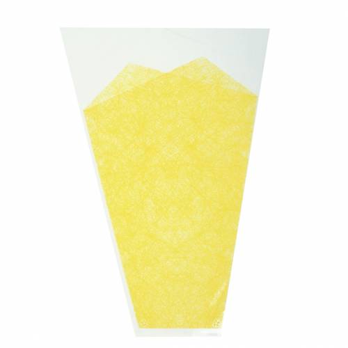 Borsa per fiori modello iuta giallo L36cm L25cm - 12cm 50 pz