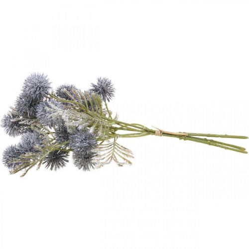 Floristik24 Cardo artificiale Blue Globe cardo L33cm 3 pezzi