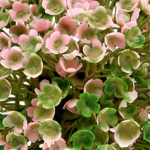 Prodotto Mini palla decorativa artificiale rosa-verde Ø10cm 1pz