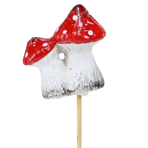 Floristik24 Funghi decorativi tappo fiore funghi velenosi in ceramica 6 cm 6 pz